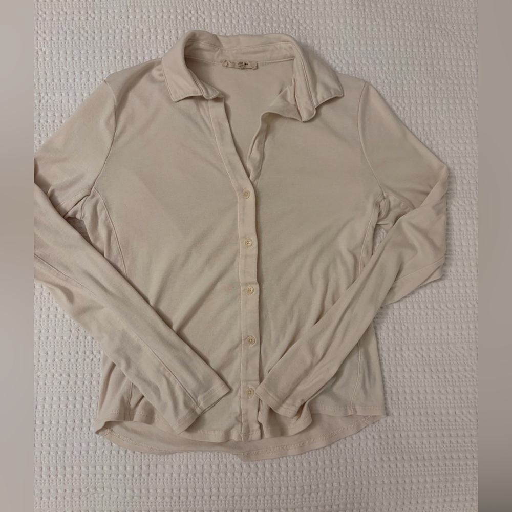 Madewell Off-White Knit Top